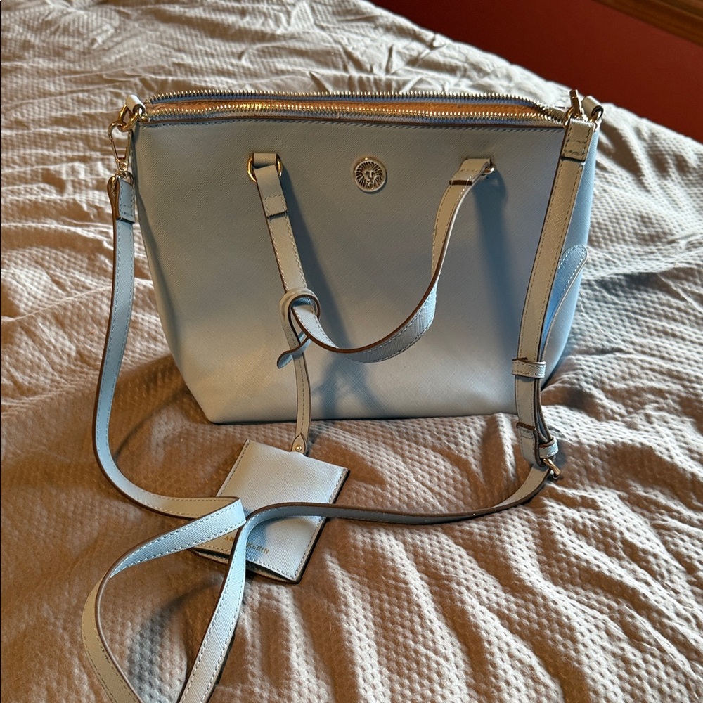 Anne Klein Light Blue Crossbody Bag